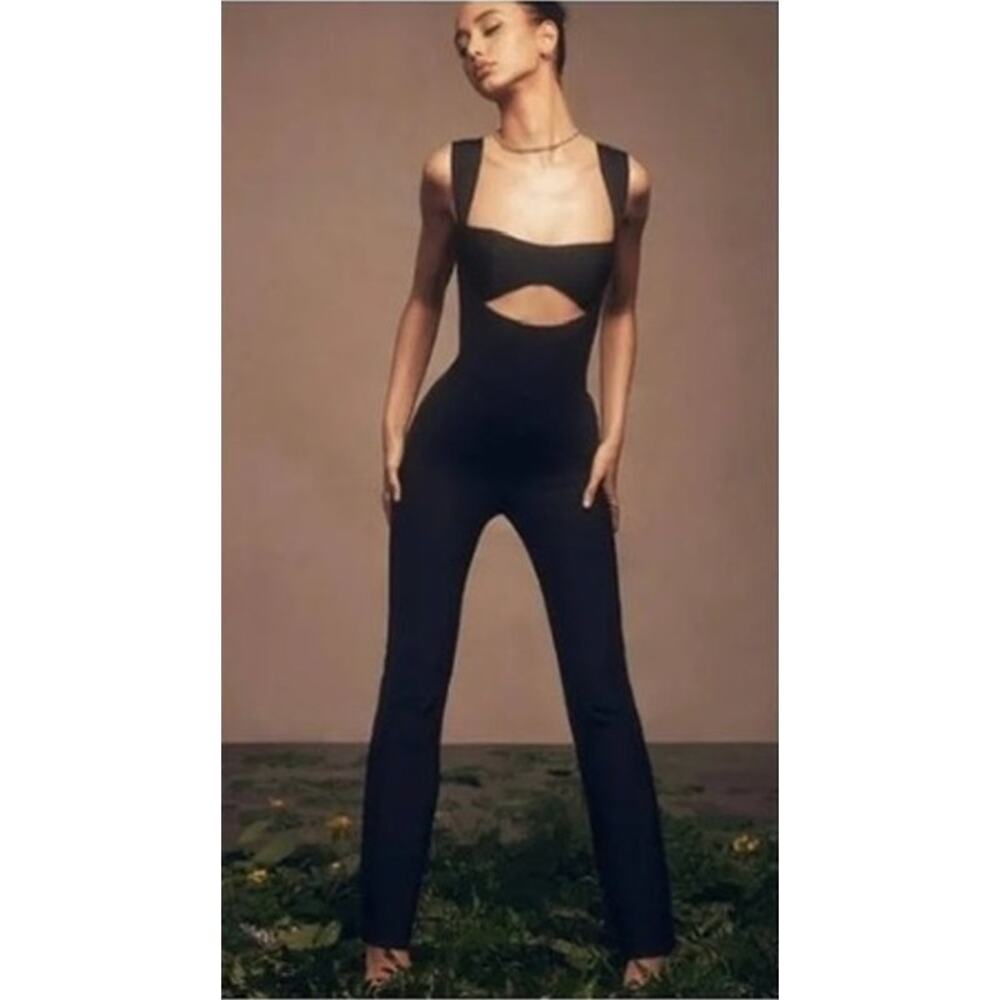House of CB Black Cutout Jumpsuit